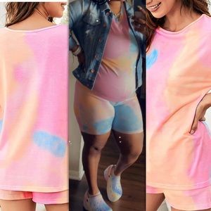 Orange Sherbet Short Set